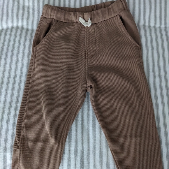 Zara toddler boy ottoman plush jogger pants - Picture 1 of 3
